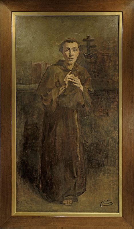 Tout ce que je veux. Artistes portugaises de 1900 à 2020 : Aurelia de Sousa (1866-1922) Santo Antonio (Autorretrato) [Saint Anthony (Self-Portrait)], c. 1902 Oleo sobre tela / Oil on canvas, 189 x 99 cm